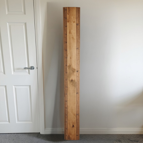 IMPERFECT - Scandi Ruler Height Chart (With Fawn Stain)