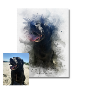 Watercolour Portrait - Canvas Only