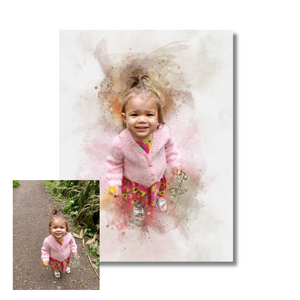 Digital Download Only - Personalised Watercolour Portrait