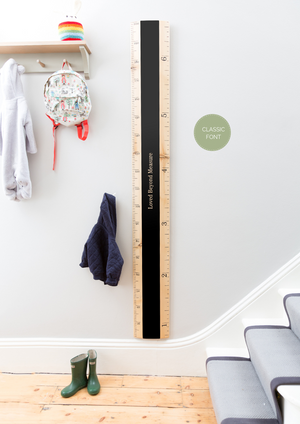 Chalkboard Ruler Height Chart - Biscuit