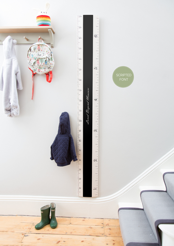 Chalkboard Ruler Height Chart - Putty - Family Rule