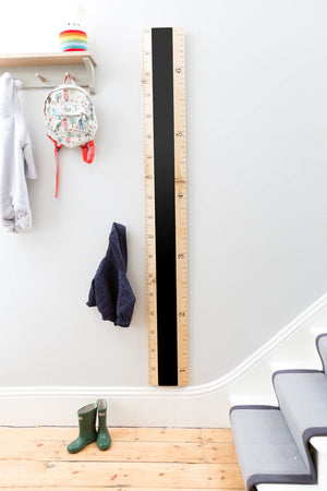 IMPERFECT - Chalkboard Ruler Height Chart - Biscuit