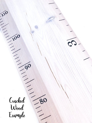 IMPERFECT - Chalkboard Ruler Height Chart - Putty