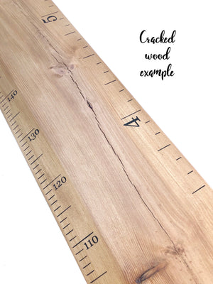 IMPERFECT - Chalkboard Ruler Height Chart - Biscuit